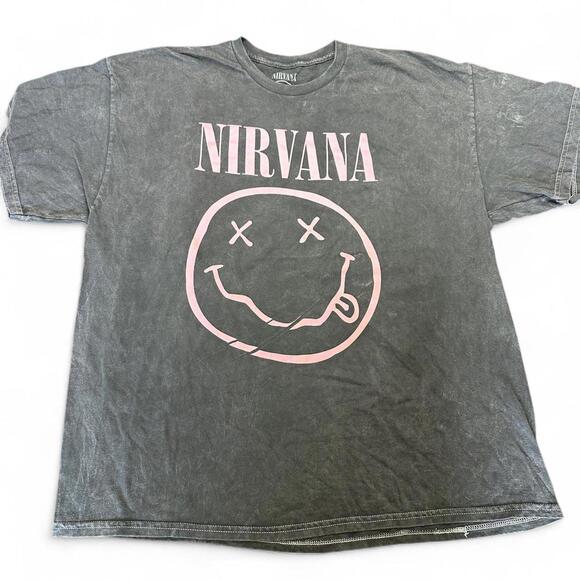 Nirvana 'Smiley Face' T-Shirt - Size 2X - Picture 1 of 6